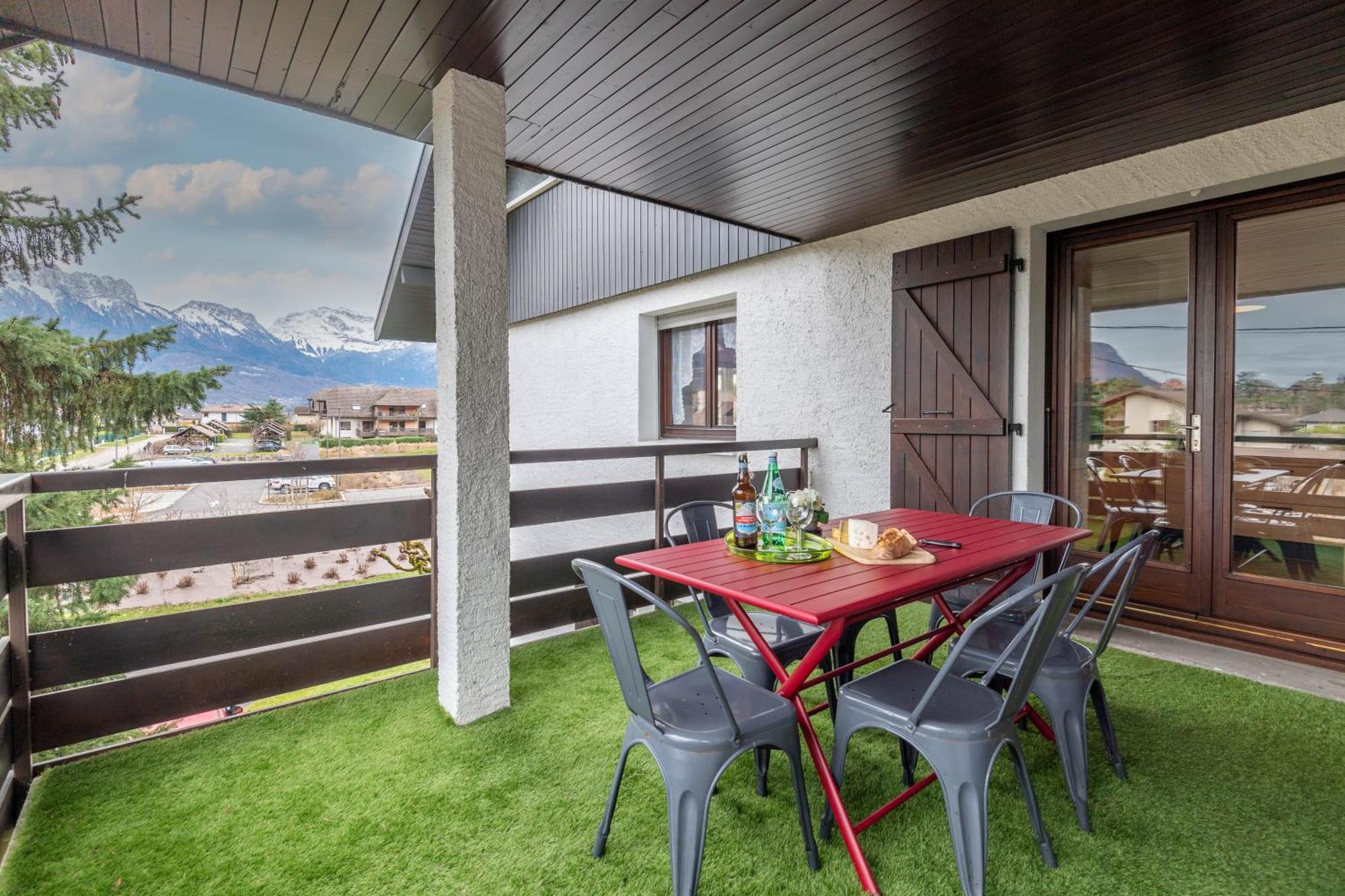Bel Apt Terrasse A 2 Pas Du Lac Sévrier Exterior foto