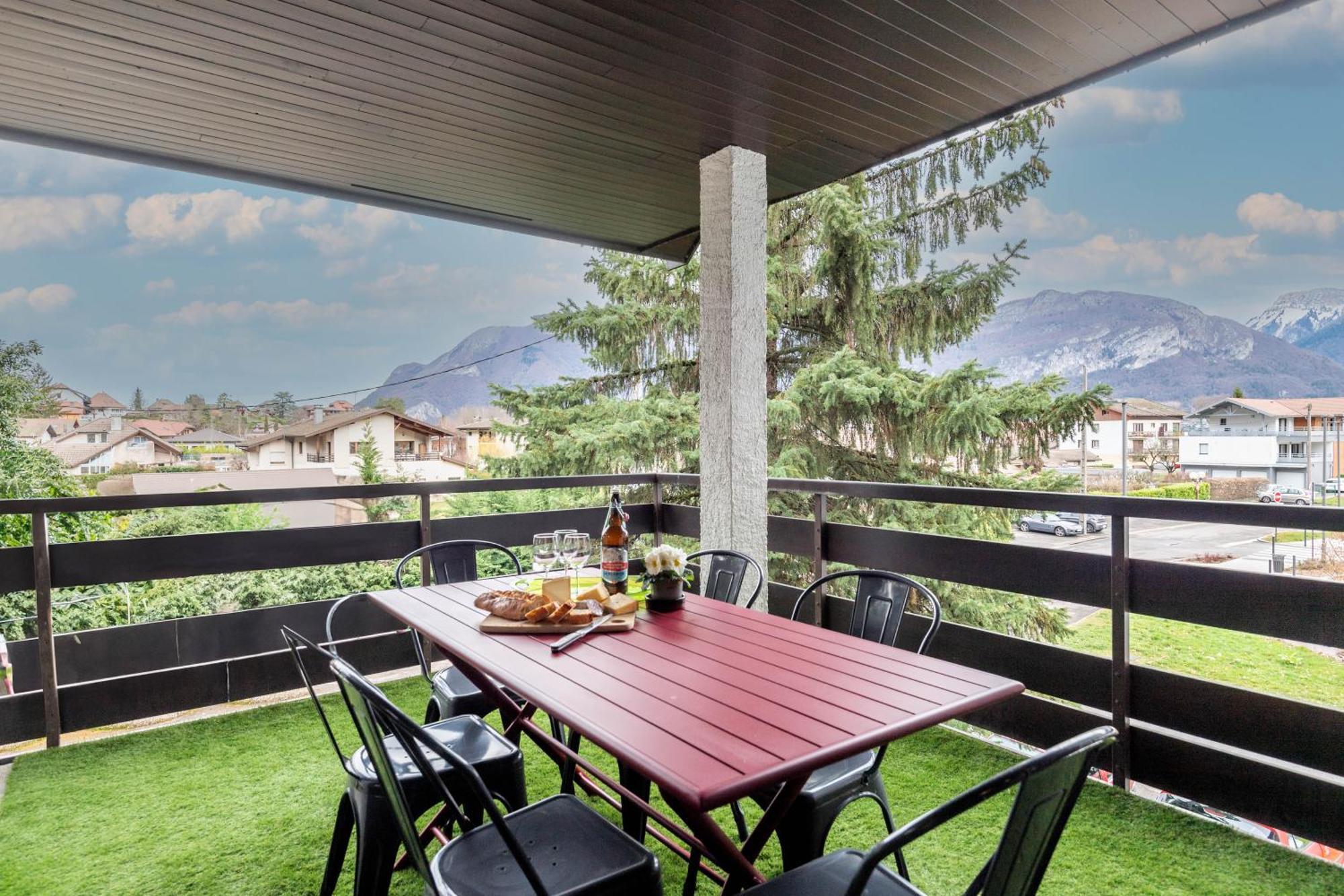 Bel Apt Terrasse A 2 Pas Du Lac Sévrier Exterior foto